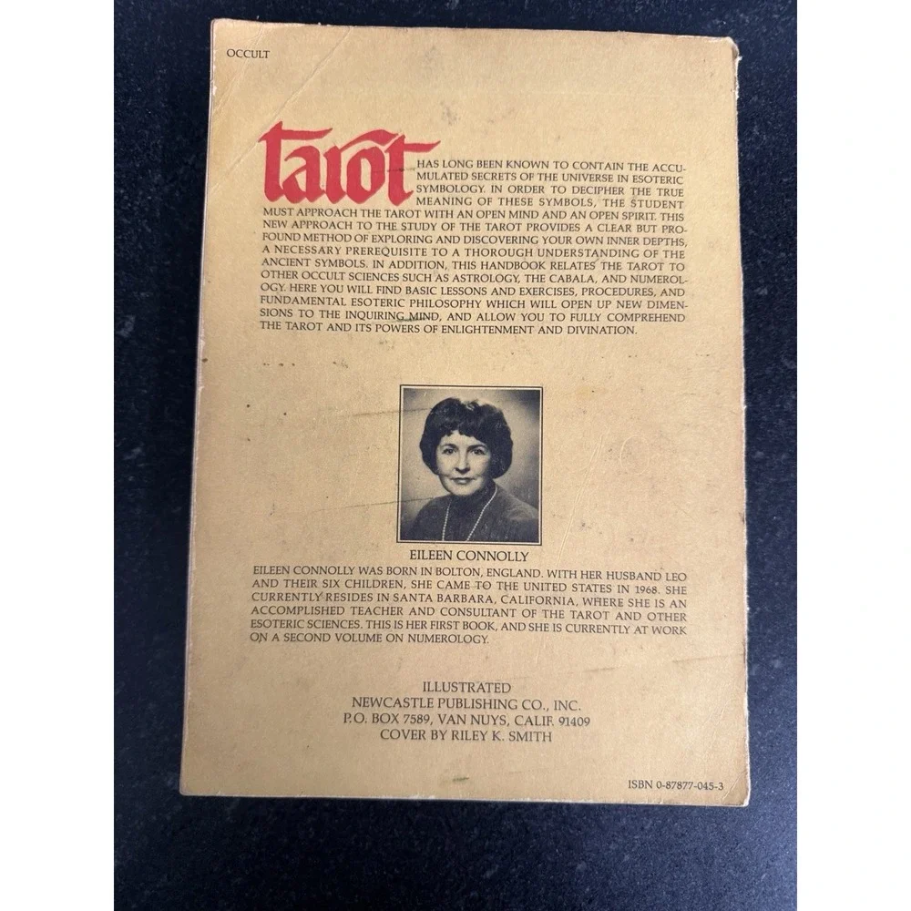 Tarot A New Handbook for the Apprentice Eileen Connolly 1979 1st Edition PB‎